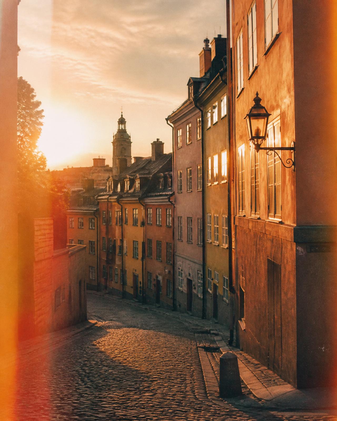 Gamla Stan i Stockholm en sommarkväll